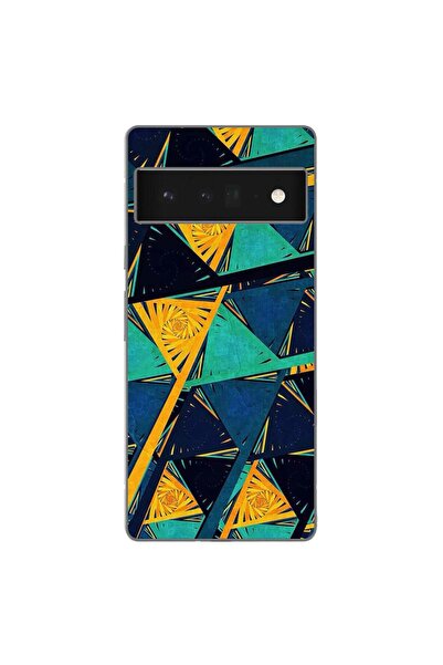 OEM Husa compatibila cu Google Pixel 6 Pro Silicon Gel Tpu Model Abstract Prism