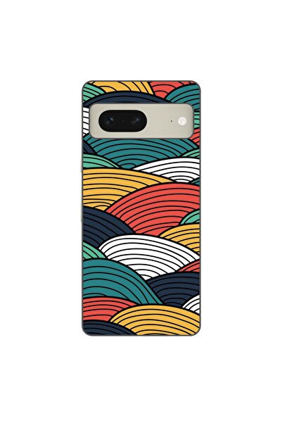 OEM Калъф, съвместим с Google Pixel 7, силиконов гел TPU, с абстрактен десен ...