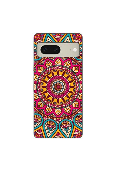 OEM Case compatible with Google Pixel 8 Silicone Gel Tpu Pattern Vibrant Mandala