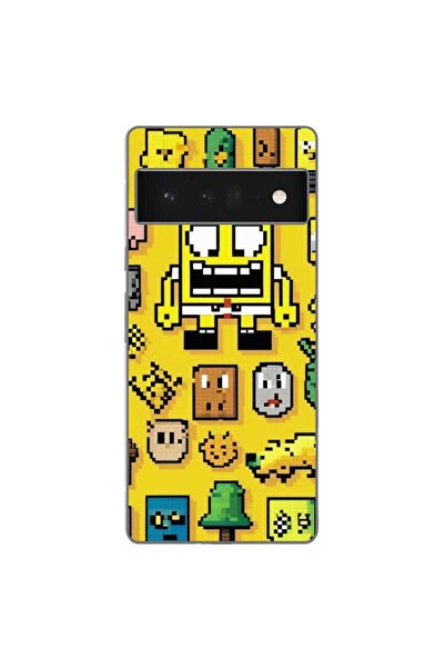 OEM Husa compatibila cu Google Pixel 6 Pro Silicon Gel Tpu Model Pixel Art Sp...