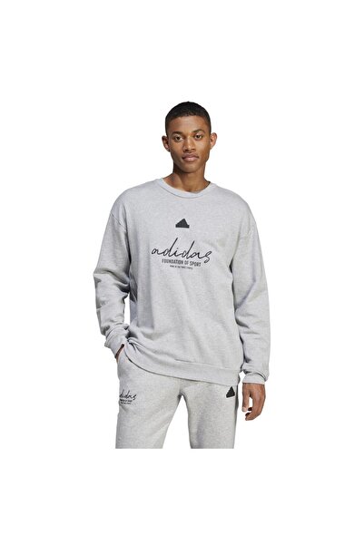 adidas Hanorac bărbătesc cu imprimeu grafic, din French Terry, mărimea L