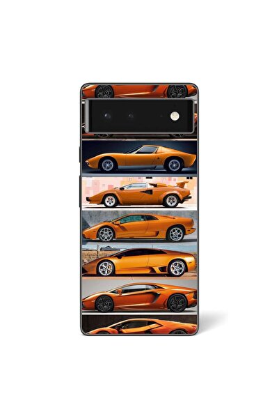 OEM Husa compatibila cu Google Pixel 6 Silicon Gel Tpu Model Masini Lamborghini