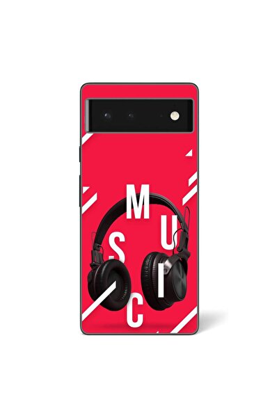 OEM Husa compatibila cu Google Pixel 6 Silicon Gel Tpu Model Music Headphones