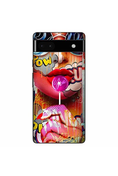 OEM Husa compatibila cu Google Pixel 6A Silicon Gel Tpu Model Pop Art Lolipop