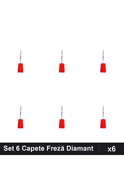 NAİLS Set 6 Capete Freză Diamant Unghii, Manichiura Profesională, Accesoriu F...