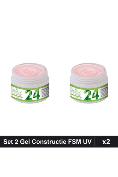 FSM Set 2 Gel Constructie UV LED 50g, Builder Gel Unghii, Manichiura Profesio...