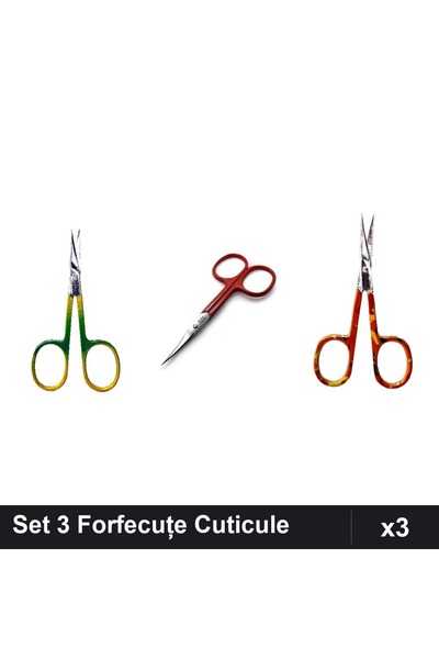One Group Set 3 Forfecuțe Profesionale Cuticule One Group, Manichiură Unghii