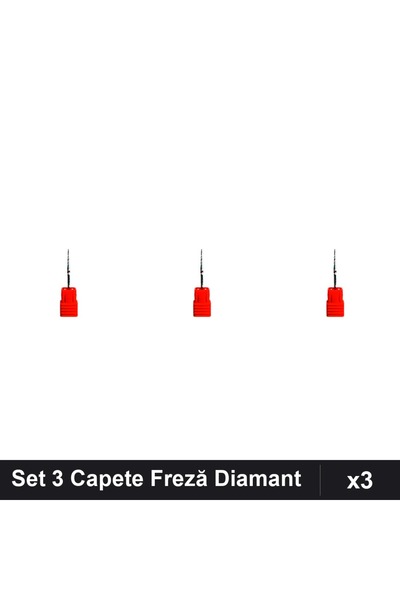 NAİLS Set 3 Capete Freză Diamant Unghii, Manichiura Profesională, Accesorii F...