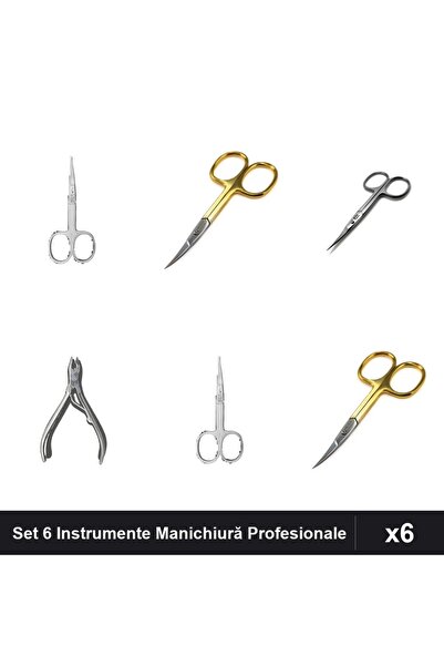 One Group Set 6 Instrumente Manichiură Profesionale One Group, Unghiere și Fo...