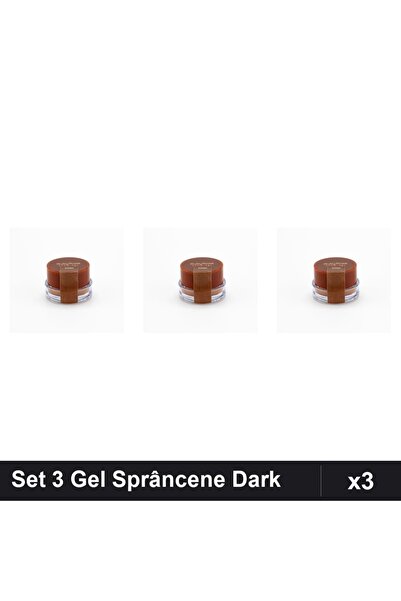 Ruby Rose Set of 3 Dark Eyebrow Gels, Professional Manicure, Long Lasting