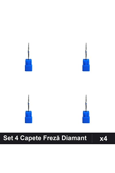 NAİLS Set 4 Capete Freză Diamant Unghii, Manichiură Profesională, Pedicură