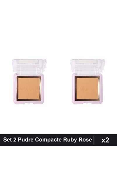 Ruby Rose Set 2 Pudre Compacte PC50, Fixare și Contouring Profesional