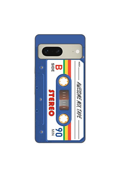 OEM Husa compatibila cu Google Pixel 7 Silicon Gel Tpu Model Caseta Vintage M...