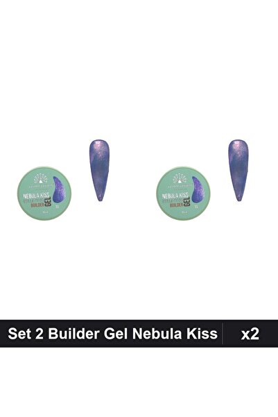 global fashion Set 2 Builder Gel Nebula Kiss Nr.13 15g, Constructie Unghii UV...