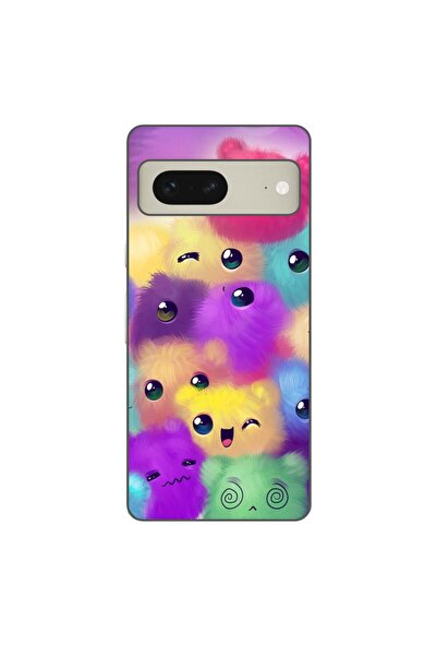 OEM Husa compatibila cu Google Pixel 7 Silicon Gel Tpu Model Pufosi Colorati