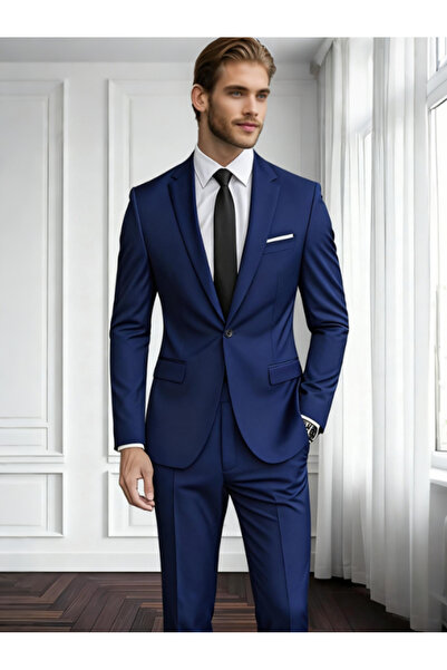 Generica Luxury 2 Piece Slim Fit Men Business Suit Formal Office Wedding Wear