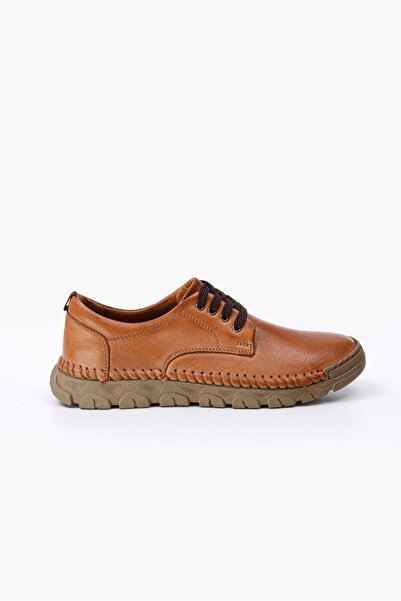 Vantaggio Dekosa Tan 100% Genuine Leather Orthopedic Casual Men's Shoes