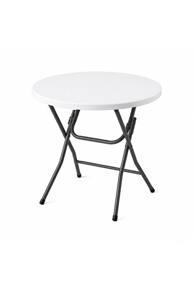 Biki 60cm Diameter Round Folding Table - Rq-31029 - White
