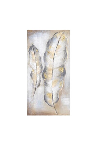 MARHOME Πινακας Καμβας 2 Φτερα Χρυσο-Γκρι 30x60cm 12/Κιβ 15-00-22303