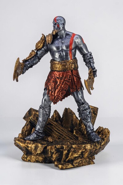 Hunga God Of War - Kratos Figür 14 Cm | Gold & Silver Serisi