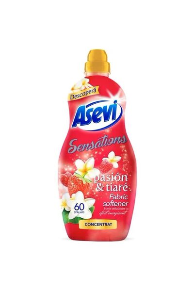 SOHO Fabric Softener, Asevi, 1.44 L Concentrated Passion Tiare 60 washes,