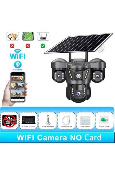 Trendily Cameră de supraveghere, 12MP, vedere nocturnă, conectivitate WiFi, f...