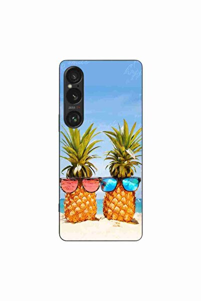 OEM Husa compatibila cu Sony Xperia 1 VI Silicon Gel Tpu Model Beach Pinneaples