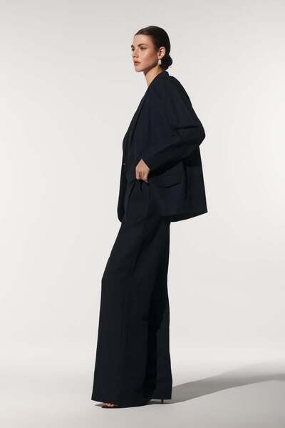 GONCA Niqozza Lyra Striped Linen Jacket