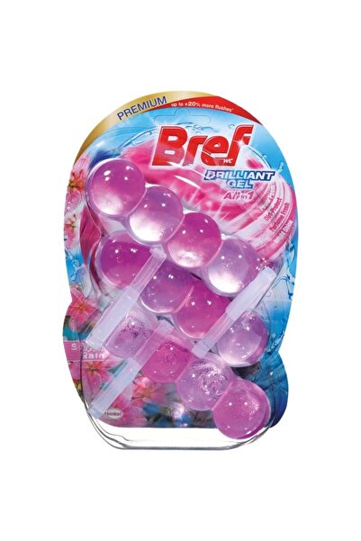 SOHO Odorizant WC, Bref, Bile Gel Brilliant 3 X 42 g Ploaie de primăvară