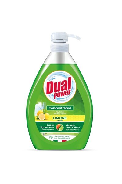 SOHO Dual Detergent Vase cu Pompa 1 L Limone,