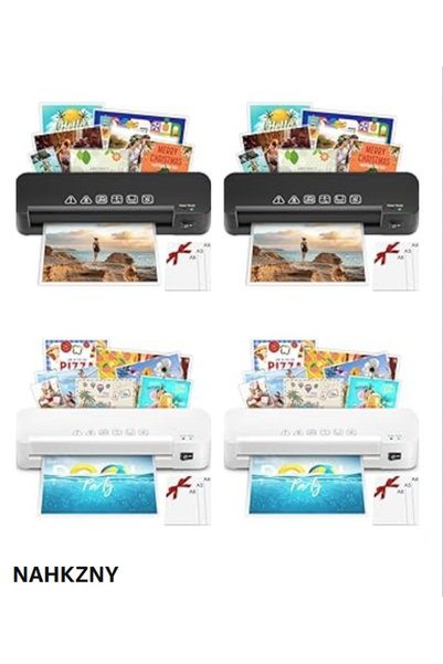 NAHKZNY Laminator A4 NAHKZNY, 2 role, anti-blocare, protectie supraincalzire, 15 folii incluse, negru