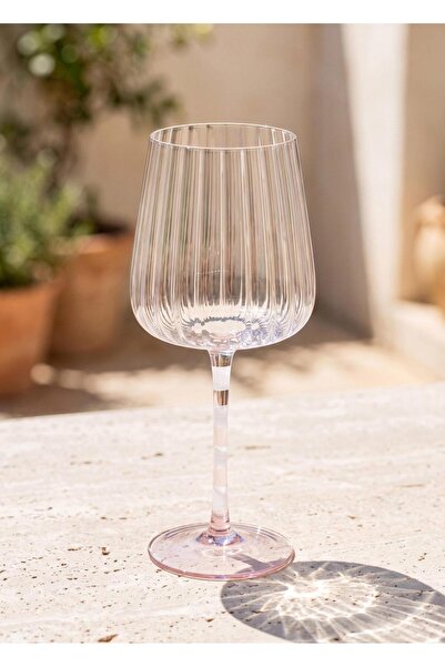 The Mia Şarap Kadehi Pembe Beyaz 500 ml