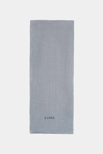 Zühre Wave Patterned Powder Gray Shawl 0056