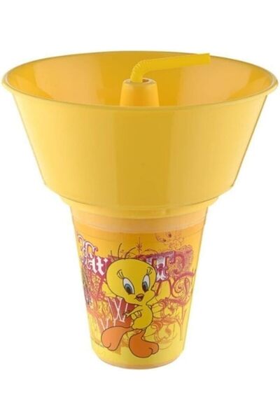 Yıldızan Tweety Licensed Chips and Corn Cup with Straw 1285180