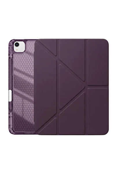 iPad Air 13 inç (M4)/(M3)/(M2) Tri Folding Standlı Kılıf - Damson