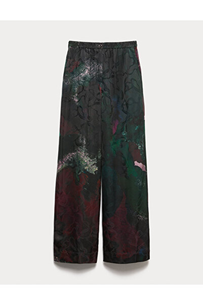 Marks & Spencer Baskılı Geniş Paça Pantolon