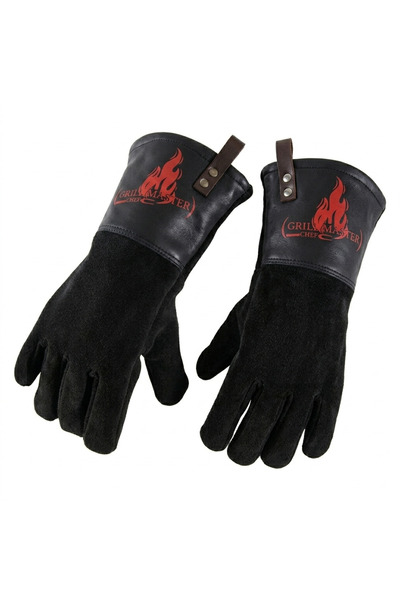 O.M.D Grill Master Black Profesyonel BBQ Eldiveni - Deri Mangal Eldiveni ve F...