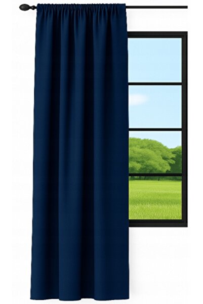 NOW-ART , Ready-made Drapery Curtain , Elegant Design, 145x220 cm, Blue, Ring...