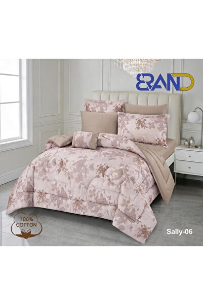 BRANDER Summer Quilt Set Nefirn Jacquard - Cotton 100*100 -7 Pieces - Plain a...