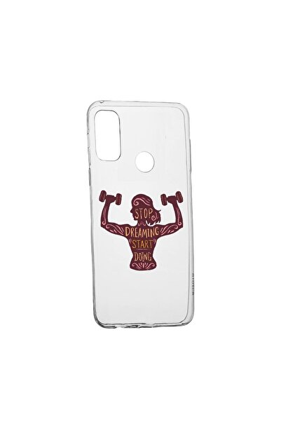 bestcase Husa Silicon Compatibila Cu Oppo A15s, Stop Dream Start Doing, rezis...