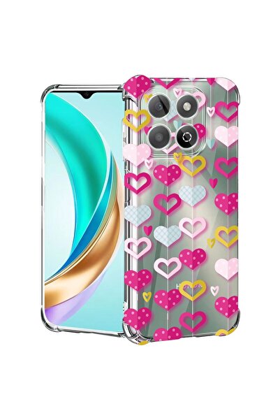bestcase Θήκη για Honor X7c / 200 Smart με Σχέδιο Χαριτωμένες Καρδιές, Αντικρ...