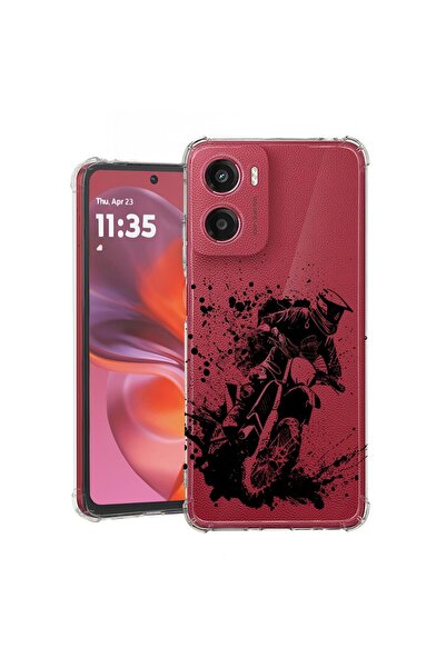 bestcase Θήκη για Motorola Moto G06 με σχέδιο MotoCross, Αντικραδασμική, Ενισ...