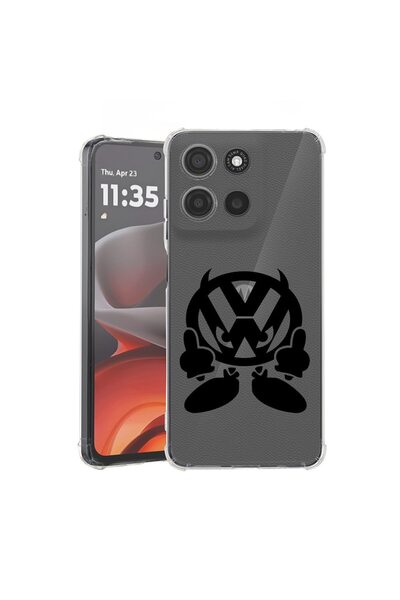 bestcase ¬Æ Husa pentru Motorola Moto G75, Anti Shock 1.5MM, VW Devil, Protec...