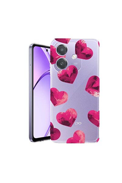 bestcase Husa pentru OPPO A40 / A40M, BestCase¬Æ Clear Silicon 2MM, Heart Pat...