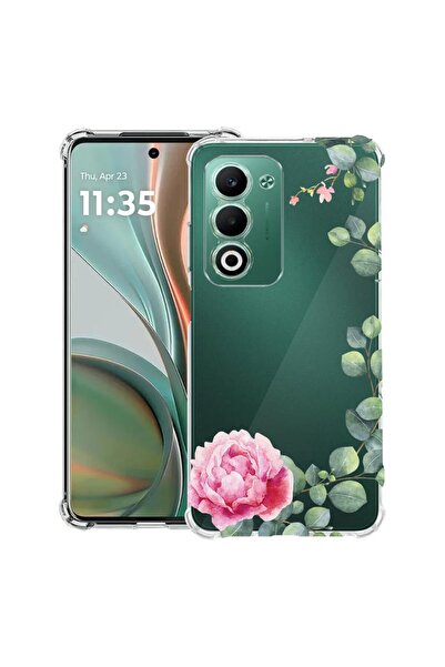 bestcase Противоударен калъф, съвместим с OPPO A5, Флорален - Минималистична ...