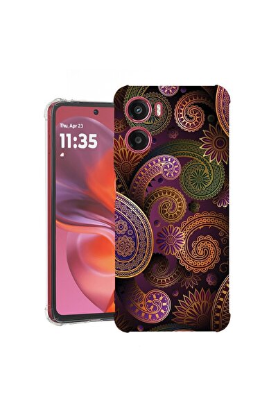 bestcase Θήκη συμβατή με Motorola Moto E15, Αντικραδασμική 1.5MM, Γεωμετρική,...
