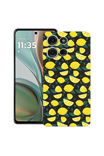 bestcase ¬Æ Husa pentru Motorola Moto G75, Lemon Pattern, Slim Silicon 0.8MM,...