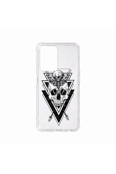 bestcase Противоударен калъф, съвместим с OPPO A57, с дизайн на череп, удароу...