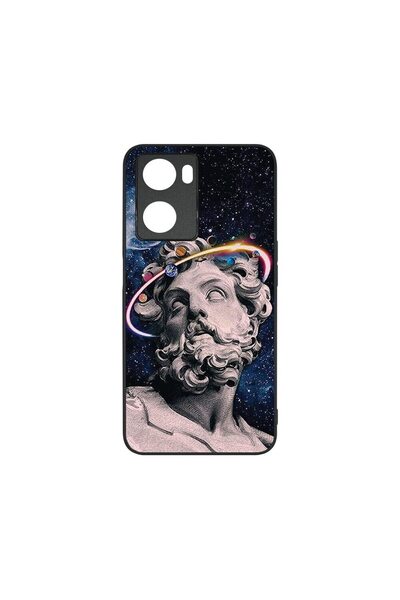 bestcase Λεπτή Γυάλινη Θήκη, Συμβατή με OPPO A77 4G / A77s, Σχέδιο Διαστημική...