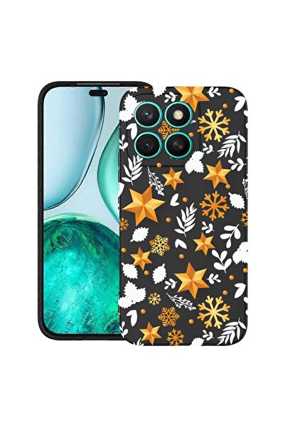 bestcase Ултра тънък TPU калъф, съвместим с Honor X6c, с дизайн със златни зв...
